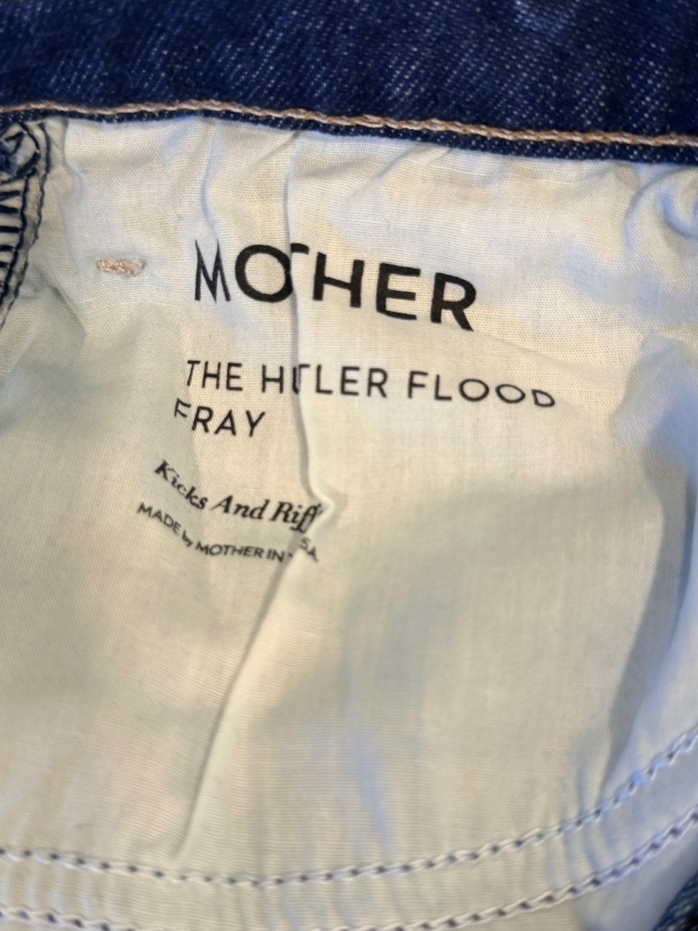 MOTHER Denim - The Hustler Flood Fray jean in Kick and Riff wash - Size 30 - Picture 3 of 9